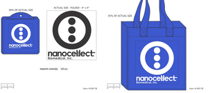 NanoCellect Foldable Tote Bag - Pack of 10